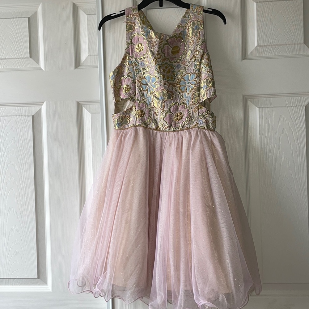 Formal girls pink dress size 12